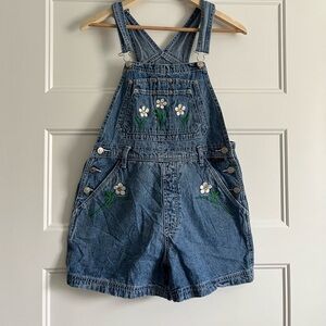 VINTAGE Revolt Clothing Co Romper Womens Blue Denim Bib Coveralls Ladies